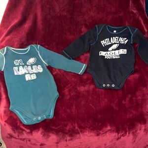 EAGLES “ONESIES “ SET OF 2